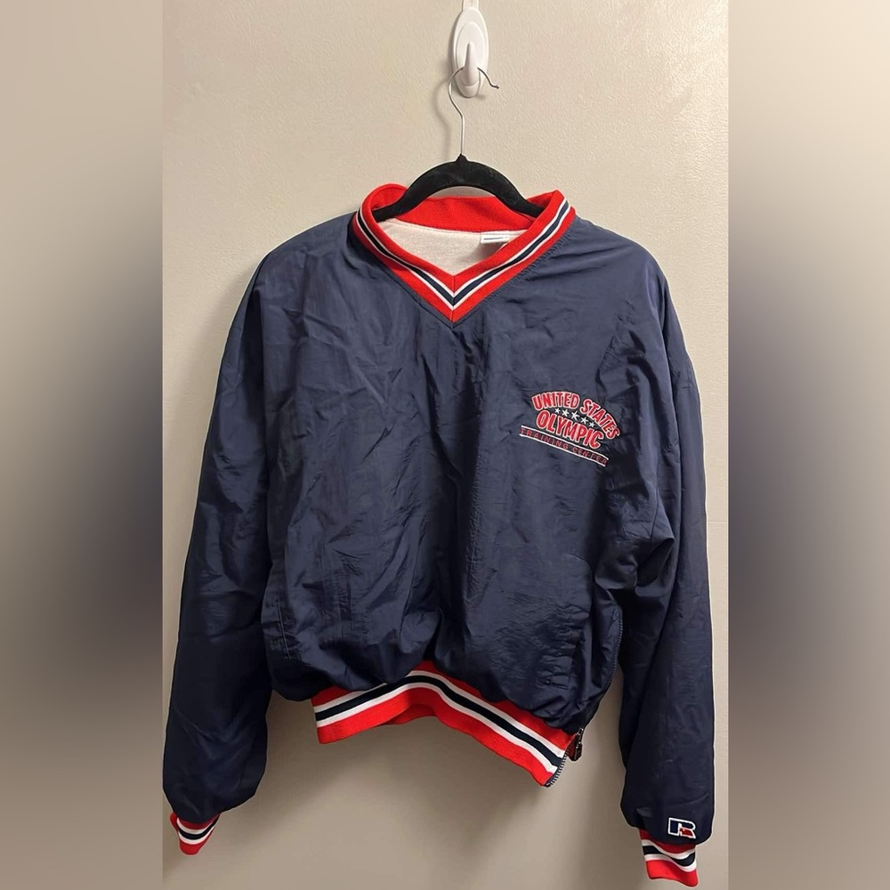 OLYMPIC Russell Athletic Sz Med United States Training Center Lined Jacket